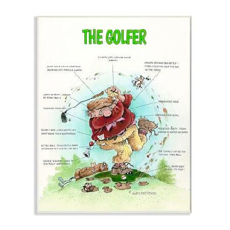 【並行輸入品】 Stupell Industries 'The Golfer Funny Golf ...