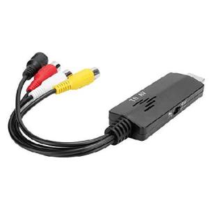 【並行輸入品】 Hakeeta HDMI - AV 高解像度ビデオ変換アダプター オス-メスケーブル RCAケーブルコンバーター テレビ、VHS、VCR、DVDレコーダーに最適