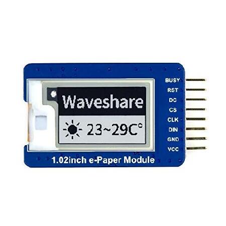 【並行輸入品】 waveshare 1.02inch E-Ink Display Module Co...