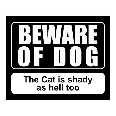 【並行輸入品】 Beware of Dog ＆ Cat - Funny Animal Wall De...