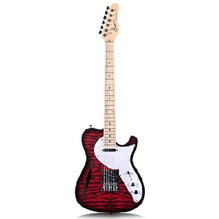 【並行輸入品】 Grote Electric Guitar Semi-Hollow Body Sin...