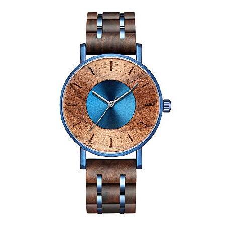【並行輸入品】 WASTIME 木製腕時計 メンズ レディース スタイリッシュ クロノグラフ ミリタ...