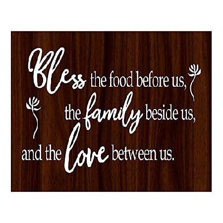 【並行輸入品】 Bless The Food Before Us - Family Wall Art...
