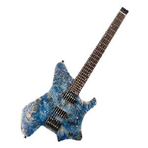 【並行輸入品】 EART Electric Guitar GW2 Headless fix Bridge for 6 String Travel Guitar Small But Full-scale Guitar Ultra-Light For Travel and Performa