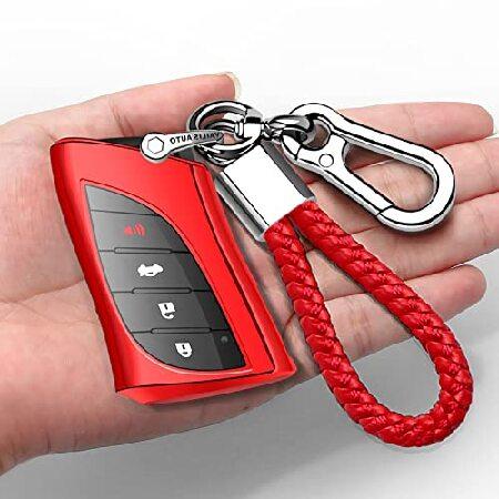 【並行輸入品】 Autophone Lexusキーフォブカバー キーチェーン付きソフトTPU 360...