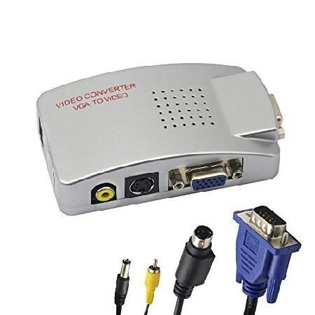 【並行輸入品】 GINTOOYUN VGA-RCAアダプター コンポジットVGA-ビデオ Sビデオコ...