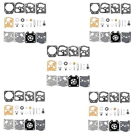 【並行輸入品】 YOFMOO キャブレター ダイヤフラム ガスケット リビルド修理キット 5個 Wa...