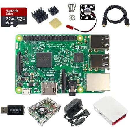 【並行輸入品】 DIGISHUO 9イン1コンプリートスターターキット Raspberry Pi 3...
