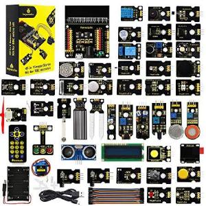【並行輸入品】 KEYESTUDIO 45 Sensors Starter Kit for BBC Microbit V2.2 V2 V1.5 (Without Micro:bit), Sensor Breakout Board, i2c LCD, Buzzer, 5v Relay w