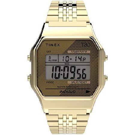 【並行輸入品】 Timex(タイメックス) T80 34mm 腕時計 ゴールド ブレスレット