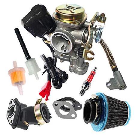 【並行輸入品】 GY6 50CC 49CC キャブレター 電動チョーク付き 4ストロークスクーターモ...