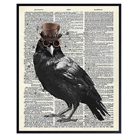 【並行輸入品】 Steampunk Edgar Allan Poe The Raven Wall A...
