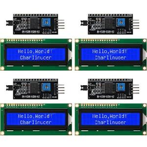 【並行輸入品】 Weewooday 8 Pieces IIC/ I2C/ TWI LCD Serial Interface Adapter and LCD Module Display Backlight Compatible with Arduino R3 MEGA2560