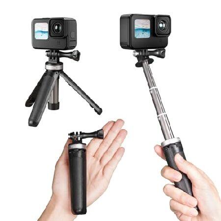 TELESIN Mini Tripod Selfie Stick Pole, Extendable ...