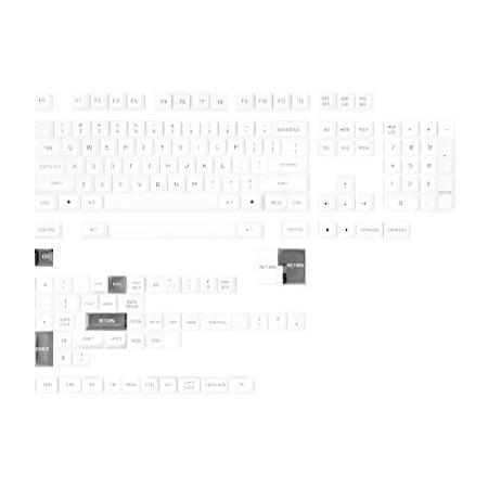 【並行輸入品】 DROP MT3 ブラックオンホワイト キーキャップセット ABS ハイプロファイル...