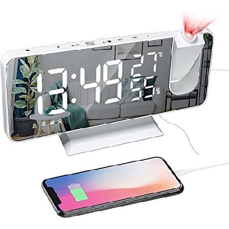 【並行輸入品】 Petilleur Projection Alarm Clock Bedroom C...