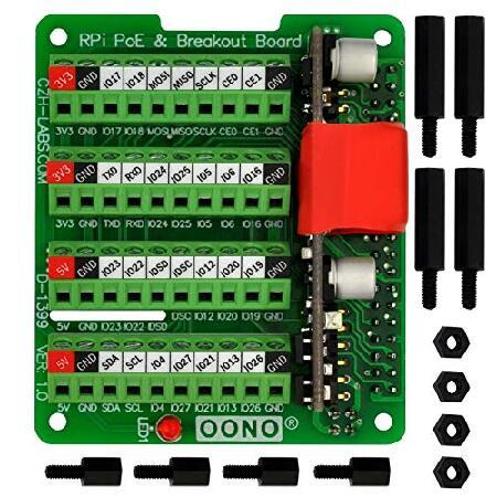 【並行輸入品】 RPi PoE ＆ ターミナルブロック GPIO ブレークアウトボードモジュール R...