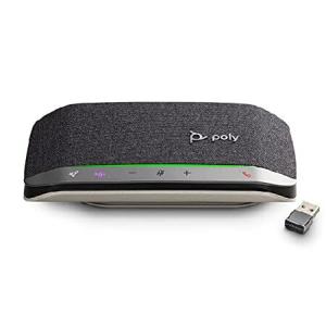 POLY - Sync 20+ USB-A Personal Bluetooth Smart Speakerphone (Plantronics) - Connect to Smartphones via Bluetooth-PC/Mac via - BT600 Dongle -Works with