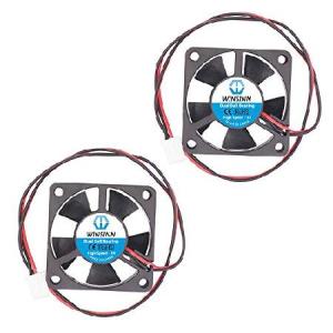 【並行輸入品】 WINSINN 35mm ファン 5V 3Dプリンター マイクロ 5ボルト ファン 3510 デュアルボールベアリング、ブラシレス冷却 35mmx10mm 2ピン (2個パック)