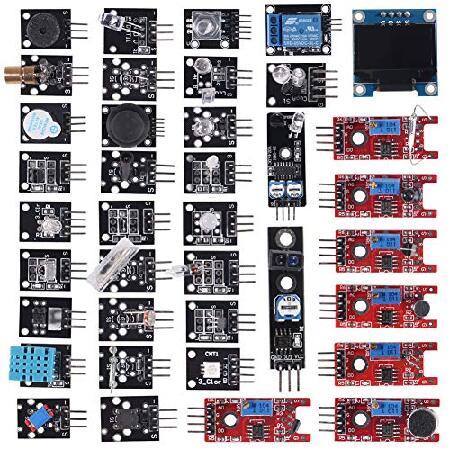【並行輸入品】 38 in 1 Sensor Module Kit Project Super St...