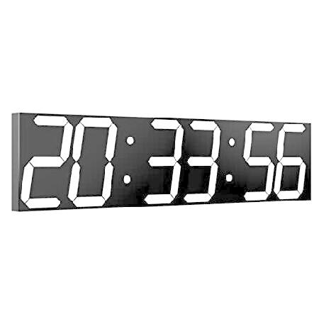 【並行輸入品】 CHKOSDA Digital Wall Clock, Oversize Led D...