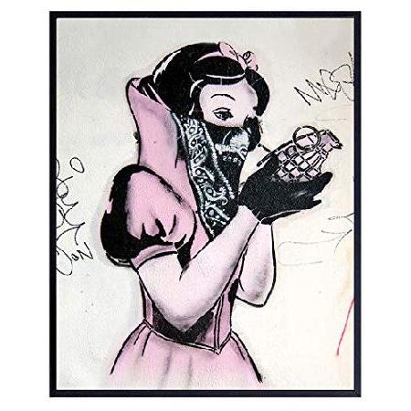 【並行輸入品】 Banksy Poster - 8x10 Funny Gangster Snow W...