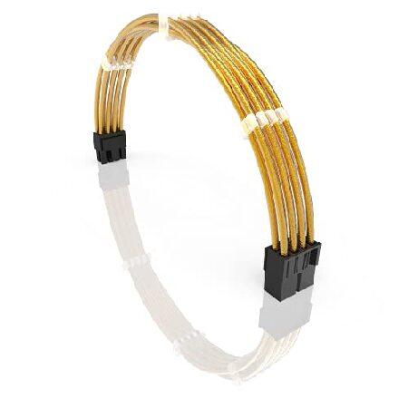 【並行輸入品】 LINKUP 30cm PCI-E 8ピン（6+2）GPU PSU電力供給編組スリー...