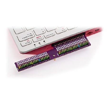 Raspberry Pi 400 GPIOヘッダー拡張アダプター 色分けヘッダー付き Pi400に簡...