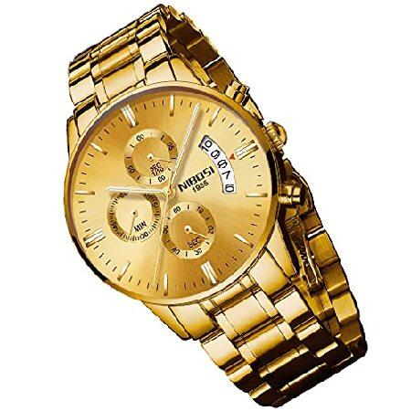 【並行輸入品】 NIBOSI Watches for Men Luxury Waterproof L...