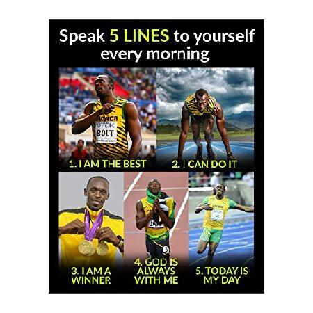 【並行輸入品】 Speak 5 Lines to Yourself Usain Bolt Inspi...