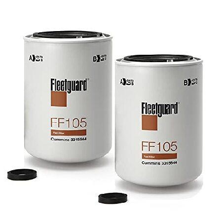 【並行輸入品】 FF105 Fleetguard 燃料フィルター スピンオン (2個パック) Bal...