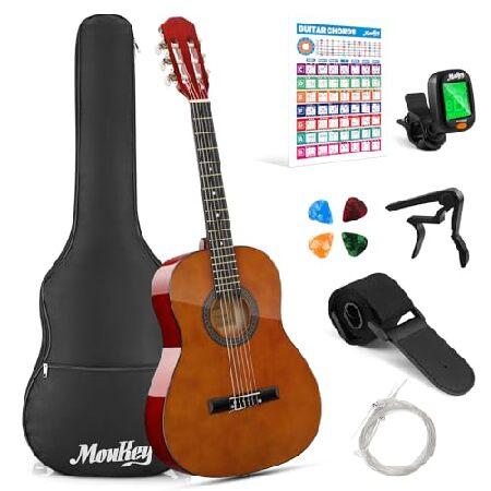 【並行輸入品】 Moukey 36" Acoustic Guitar for Beginners K...