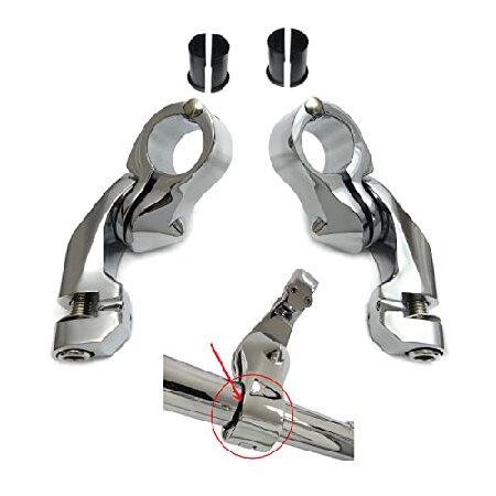 【並行輸入品】 調整可能なハイウェイペグ マウティングキット クランプコントロール 1-1/4インチ...