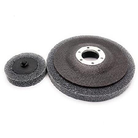 【並行輸入品】 SIGNI アルミ研磨ツール 4-1/2インチ 不織布研磨ホイール 2インチ クイッ...