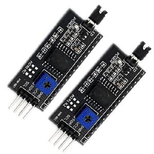 【並行輸入品】 KIRO＆SEEU 2個 1602 LCD 2004 20x4 i2c LCDディスプレイアダプター IIC//TWI/SPI/I2C シリアルインターフェース モジュールシールド Arduino