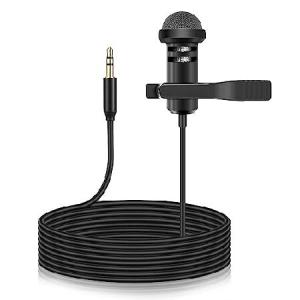 Lavalier Microphone Replacement for Rode Wireless GO 2 II ME Clip-on Microphone System, Omnidirectional Mono Lapel Mic 3.5mm for WIGO, 5ft