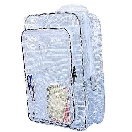 【並行輸入品】 QIAOLIANQIAO ESD 静電気防止クリアPVCバックパック、クリーンルーム...