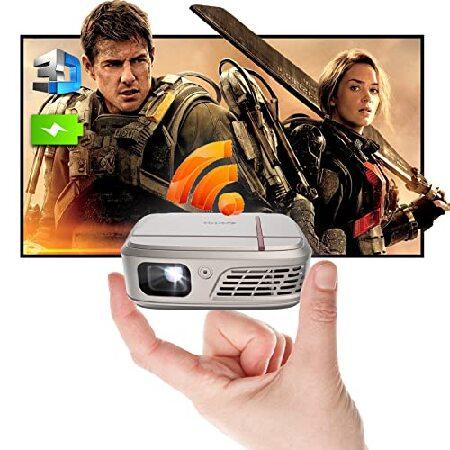 Mini Portable Projector 5200mAh Battery, Pocket Ou...