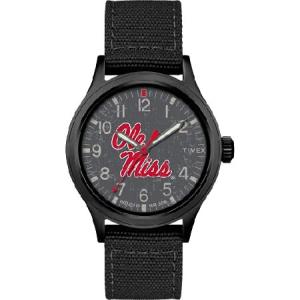 Timex Tribute Men's Collegiate Scout 40mm Watch - Ole Miss Rebels with Black Fabric Strap