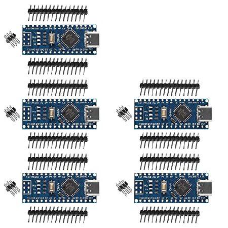 【並行輸入品】 AITRIP 5個 ナノボード CH340/ATmega+328P用 USBケーブル...