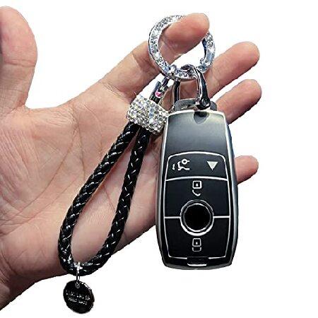 【並行輸入品】 Savzokiw プレミアムソフトTPUスマートキーフォブケース キーストラップ付き...