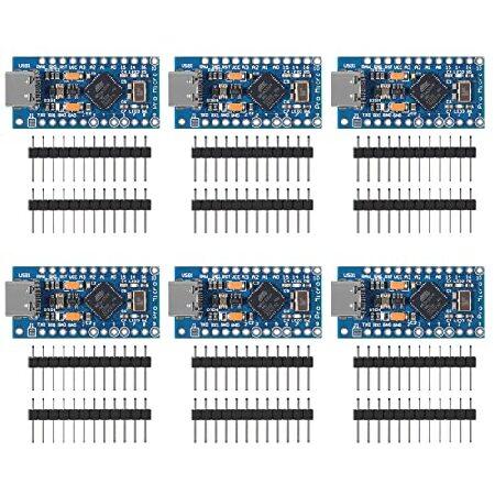 【並行輸入品】 AITRIP 6PCS Pro Micro ATmega32U4 5V 16MHz ...