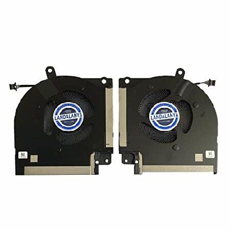 【並行輸入品】 Landalanya 交換用ノートパソコンCPUとGPU冷却ファン DELL Ali...