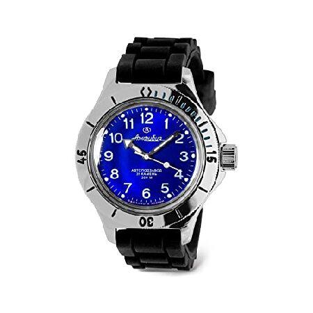【並行輸入品】 VOSTOK | Amphibia 120812 自動巻き ダイバー腕時計, ブラッ...