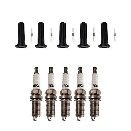 【並行輸入品】 TRQ イグニッションコイルブーツ＆イリジウムスパークプラグキットセット コロラドキ...