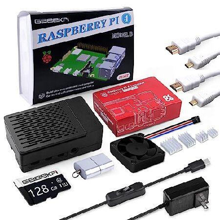 【並行輸入品】 GeeekPi Raspberry Pi 4 8GB スターターキット - 64GB...