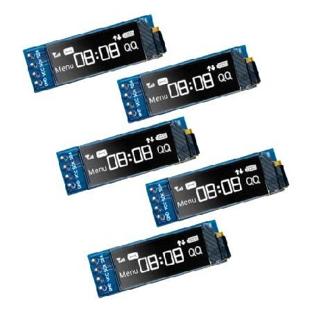 【並行輸入品】 Hosyond 5個 0.91インチ I2C OLED ディスプレイモジュール II...
