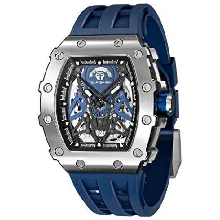 【並行輸入品】 TSAR BOMBA Automatic Watch for Men, 50M Wa...