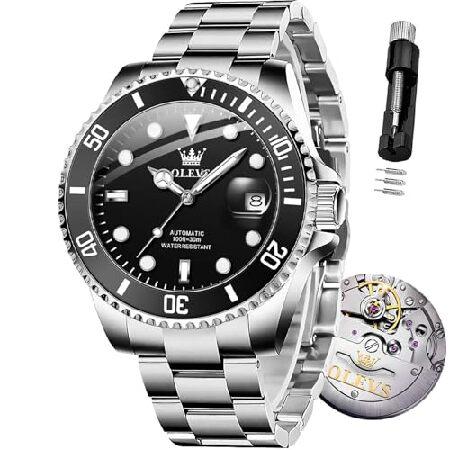 【並行輸入品】 OLEVS メンズ 自動機械式腕時計 自動巻き ラグジュアリー ステンレススチール ...