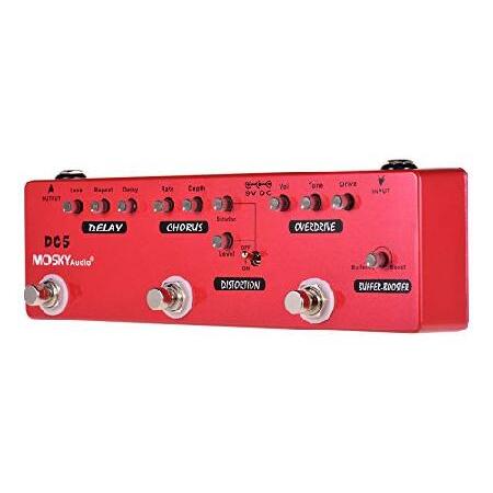 【並行輸入品】 MOSKYAudio マルチエフェクト ペダルバッファー + ブースター + オーバ...